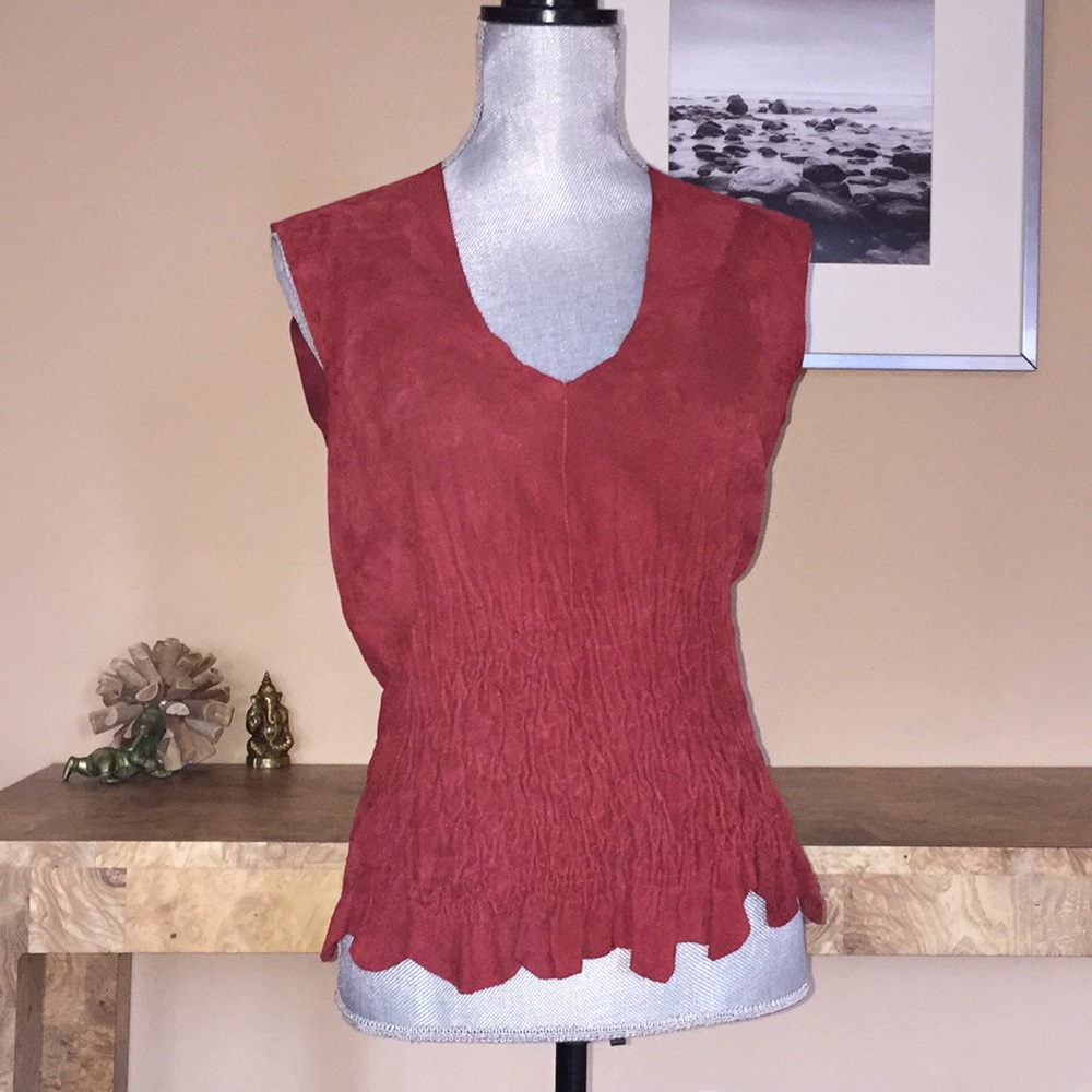 Suede top
